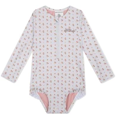 Plavky s dlhým rukávom s UPF 50+ Cozy Hearts