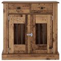 vidaXL Nábytok pre psa Staré drevo 80 x 47,5 x 80 cm Kompozitné drevo