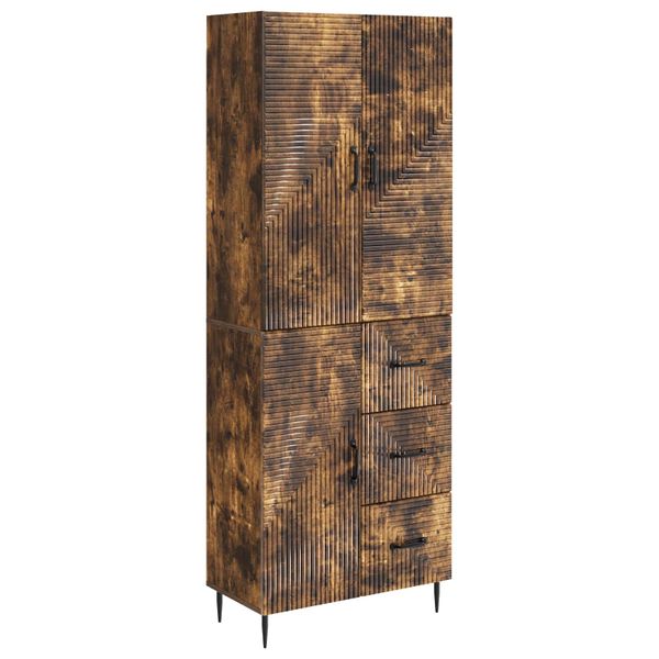 vidaXL Sada skríň 2 pcs Dymový dub 66 x 34,5 x 89,5 cm