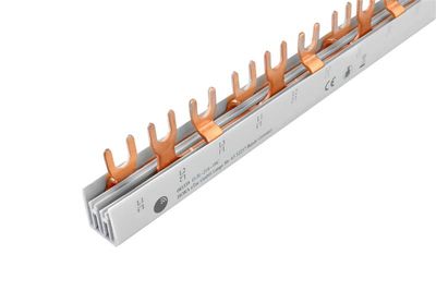 Proporčná lišta G-3L-210/10C, vidlička, 3pól., 63A, rozostavka 17,8 mm