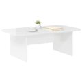 vidaXL Konferenčný stolík Vysoký lesk bielej 93 x 53 x 33 cm