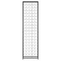 vidaXL Stojan na víno na 95 fliaš čierny 54x18x200 cm kované železo