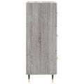 vidaXL Komoda sivý dub sonoma 34,5x34x90 cm spracované drevo