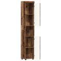 vidaXL Set kabinetov do kúpeľne TULUM Staré drevo 37 x 31,5 x 203 cm