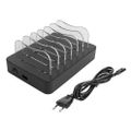 DELTACO DPS-0200, 5x USB A, Nabíjacia stanica, 50W