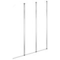 vidaXL Sprchové zásteny 2 ks 104x130 cm tvrdené sklo priehľadná