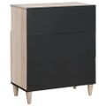vidaXL Servírovacia skriňa Bielená biela 60 x 33 x 75 cm