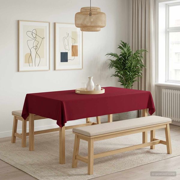 vidaXL Uterák na stôl Obdĺžnikový Víno červené 110 x 160 cm