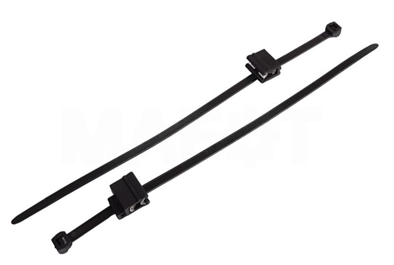FVE Stahovací pásky s klipem S-29052024 4.6 mm, 200 mm, černá, 100 ks FVE Stahovací pásky s klipom S-29052024 4.6 mm, 200 mm, černá, 100 ks