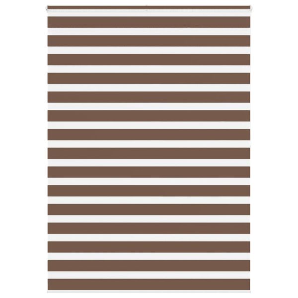 vidaXL Zebra roleta hnedá 155x200 cm šírka látky 150,9 cm polyester