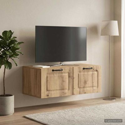 vidaXL Nástenná TV skrinka 78,5 x 41 x 30 cm Dub artisan