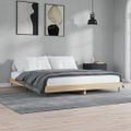 vidaXL Posteľný rám bez matraca dub sonoma 140x200 cm kompozitné drevo