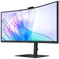 Samsung ViewFinity/S65VC/34"/VA/3440x1440/100Hz/5ms/Black/2R LED monitor, prohnutý, 34", VA, 3440×1440, 21:9, 100Hz, 5ms, 350cd/m2, 3000:1, HDMI, DisplayPort, 2× USB, USB-C, LAN, webkamera,