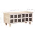 vidaXL Úložný box biely 110x40x45 cm masívne akáciové drevo