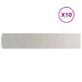 vidaXL Obrubník trávnika 10 ks 20 x 103 cm Nehrdzavejúca oceľ