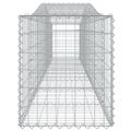 vidaXL Oblúkový gabionový kôš 6 ks 400x50x60/80 cm pozinkované železo