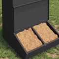 vidaXL Feeder pre prasatá Čierna 55 x 51 x 91,5 cm 20 kg