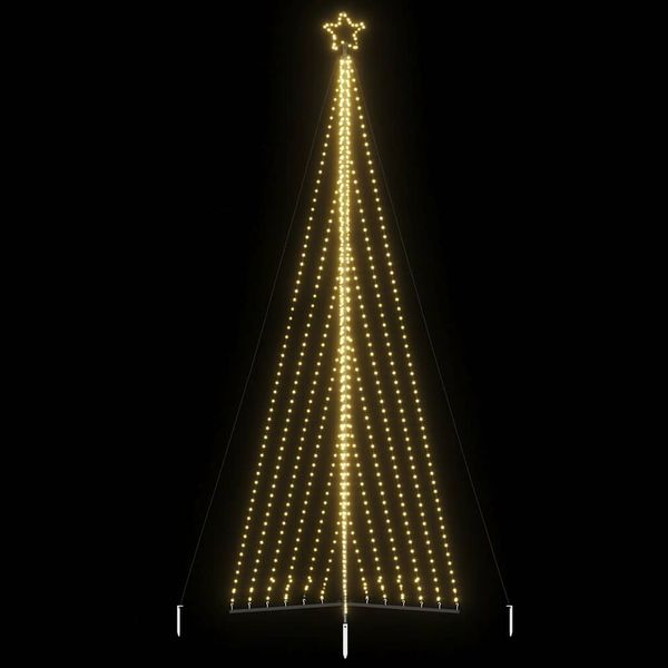 vidaXL LED vianočný stromček 789 LED teplá biela 476 cm