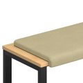 vidaXL Vankúš na lavičku manšestr Šedá zelená Hĺbka 35 cm