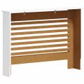 vidaXL Kryty na radiátor 2 ks biele 112x19x81,5 cm MDF