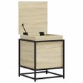 vidaXL Úložný box s vekom dub sonoma 40x40x51,5 cm kompozitné drevo