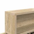 vidaXL Vešiak na stenu Nástenná montáž Sonoma dub 100 x 12 x 43,5 cm