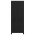 vidaXL Highboard 2 ks Čierny dub 69,5 x 34 x 180 cm