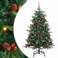 vidaXL Umelý vianočný stromček Zelená 150 cm PVC, kov a plast