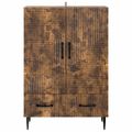 vidaXL Servírovacia skriňa so zásuvkou Dymový dub 66 x 34,5 x 95 cm