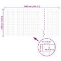 vidaXL Euro plot, oceľ 10x1,2 m, sivý