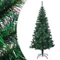 vidaXL Umelý vianočný stromček s farebnými vetvičkami zelený 240cm PVC