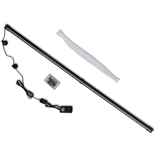Akváriová LED lampa s bublinami RGB 107 cm