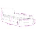 vidaXL Posteľ s matracom Dover bielo-čierna 90x190 cm umelá koža