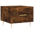 vidaXL Konferenčné stolíky 2 ks dymový dub 50x50x40cm kompozitné drevo