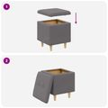 vidaXL Ottoman s Úložným Priestorom Biely 40 x 40 x 45 cm Umelá koža