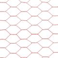 vidaXL Drôtené pletivo, oceľ potiahnutá PVC 25x1,5 m, červené
