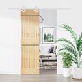 vidaXL Posuvné dvere Prírodná a biela 70 x 210 cm