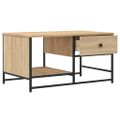 vidaXL Konferenčný stolík dub sonoma 85,5x51x45 cm kompozitné drevo