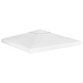 vidaXL Dvojitá strieška na altánok 310 g/m², 3x3 m, biela