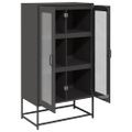 vidaXL Highboard Black 68x39x123 cm Oceľ