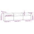 vidaXL TV skrinka s LED svetlami dub sonoma 180x35x40 cm