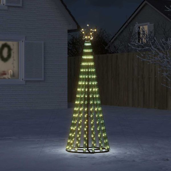 vidaXL LED vianočný stromček 275 LED teplá biela 180 cm