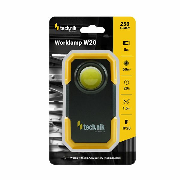 Technik MT-W20 Work-lamp svietidlo, spona, magnetická základňa, COB LED