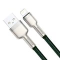 USB kábel pre Lightning Baseus Cafule, 2,4 A, 1 m (zelený)