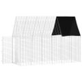 vidaXL Klietka pre králiky Strieborná 300 x 100 x 210 cm