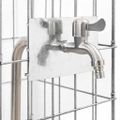 vidaXL Gabiónový faucet 4 ks Strieborná 25 x 25 x 50 cm