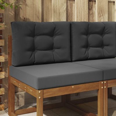 vidaXL Vankúš na vonkajšiu pohovku 2 pcs Antracit Polyester