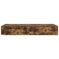 vidaXL Rám postele s úložným prostorem Dymová dub 70 x 190 cm