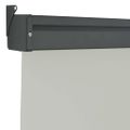 vidaXL Bočná markíza na balkón 125x250 cm, sivá