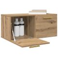 vidaXL Nástenná skrinka 80 x 36.5 x 35 cm Kompozitné drevo dub artisan